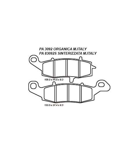 JUUEGO PASTILLAS FRENO SUZUKI INTRUDER 1500 R: PA 3092