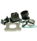 CONJUNTO COLECTÓR ADMISIÓN INCLINADO X360 MHR Ø 28 - 35 MM. LONGITUD 27 FKM (PARA MOTORES DERBI - MINARELLI) MALOSSI R: 2013801