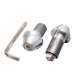 JUEGO CONTRAPESAS MANILLAR PLATA 17,5 mm. R: 656 PL