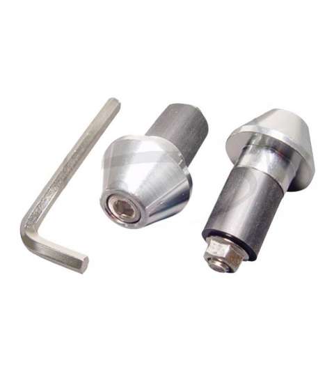 JUEGO CONTRAPESAS MANILLAR PLATA 17,5 mm. R: 656 PL