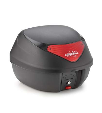 BAULETE KAPPA 29 LITROS NEGRO BASE REFLECTOR ROJO R: K29N