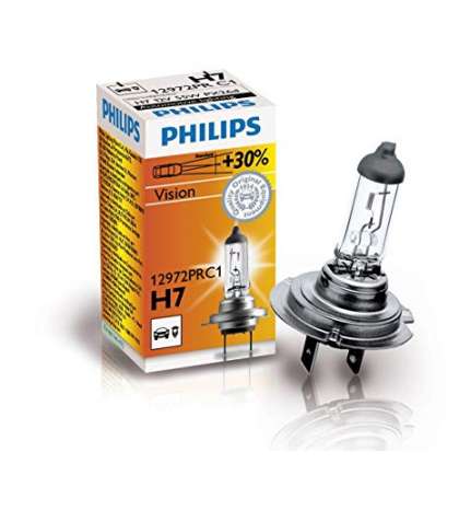 LAMPARA H7 PREMIUM (30% + VISION) 12 V. 55 W. PHILIPS R: 12972PRC1