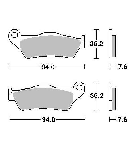 JUEGO PASTILLAS SHERCO SE 300 " SINTER " SBS " R: P671LS
