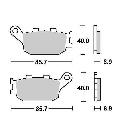 JUEGO PASTILLAS HONDA CBR 600 RR SBS R: P657LF