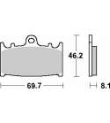 JUEGO PASTILLAS SUZUKI GSF 600 BANDINT " SINTER " R: P631HS