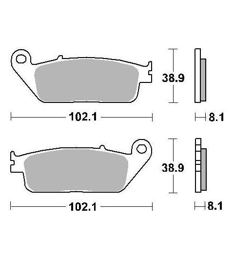 JUEGO PASTILLAS SUZUKI GSF BANDINT 600 " SINTER " SBS R: P627HS