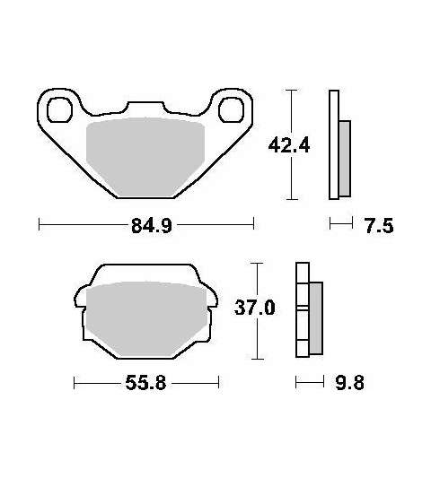 JUEGO PASTILLAS KAWASAKI GPZ 500 SBS R: P586HF
