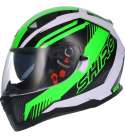 CASCO INTEGRAL TM SH 881 MOTEGI II VERDE FLUOR / NEGRO MATE CON VISOR SOLAR SHIRO
