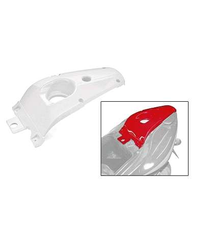 TAPA ASIENTO GASOLINA YAMAHA AEROX BLANCA TNT R: 580400
