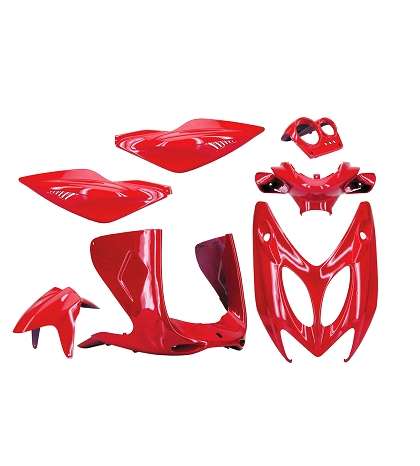 KIT CARROCERIA YAMAHA AEROX 50 97/12 ROJO ESCUDERIA ( 7 PIEZAS ) R: 366749