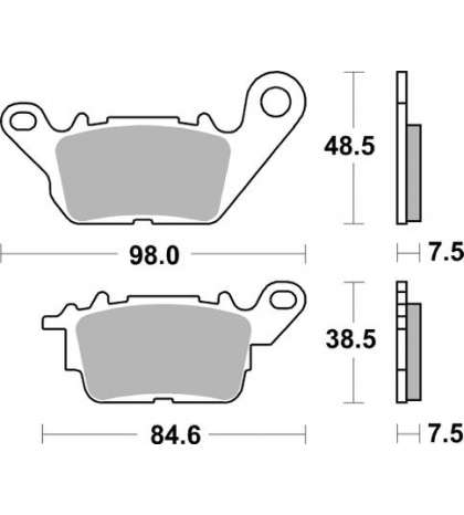 JUEGO PASTILLAS FRENO DELANTERAS YAMAHA N MAX 125 15/17 SBS R: P226HF
