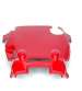 PASO DE RUEDA TRASERO YAMAHA AEROX 50 02/12 ROJO METALIZADO TNT R: 366744A