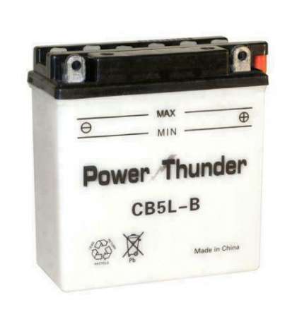 BATERIA CB5L B ( CON ÁCIDO ) POWER THUNDER R: 0605541P