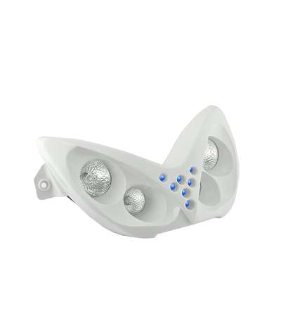 FARO / ÓPTICA BLANCA ( 4 LÁMPARAS ) + LEDS AZUL. YAMAHA AEROX 50 R: 201302A