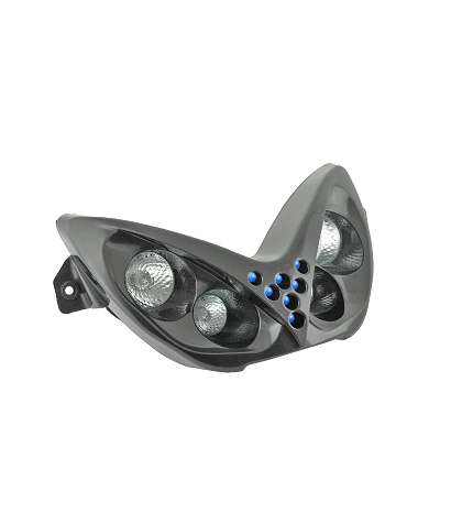 FARO / ÓPTICA NEGRA ( 4 LÁMPARAS ) + LEDS AZUL. YAMAHA AEROX 50 R: 201302