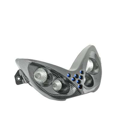 FARO / ÓPTICA CARBONO ( 4 LÁMPARAS ) + LEDS AZUL. YAMAHA AEROX 50 R: 201302D