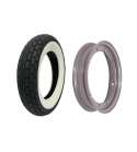 SET CUBIERTA 3.00 X 10 42 J BANDA BLANCA + LLANTA BCR R: 40 562 0000