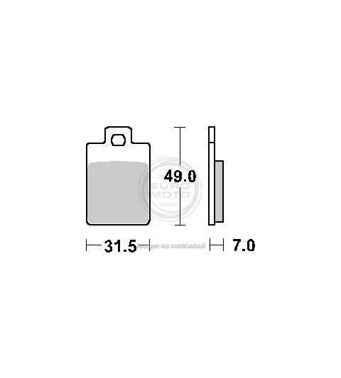 JUEGO PASTILLAS FRENO PIAGGIO FREE 50 93/96 SBS - R: P130HF
